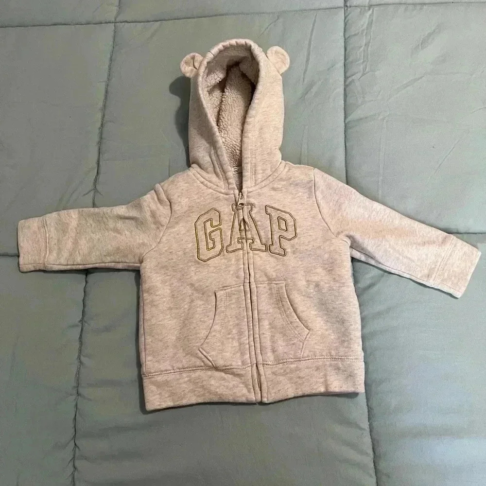 GAP Baby Bear Cozy Zip Hoodie 6-12 months